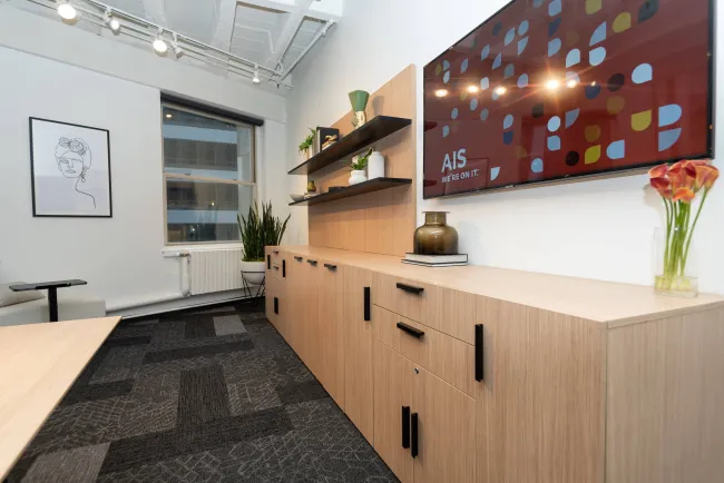 NeoCon 2021 Calibrate Storage Buffet and L Shelves