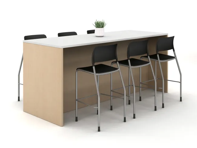 Calibrate Standing Height Table with Full Modesty Panel and Piece Stools