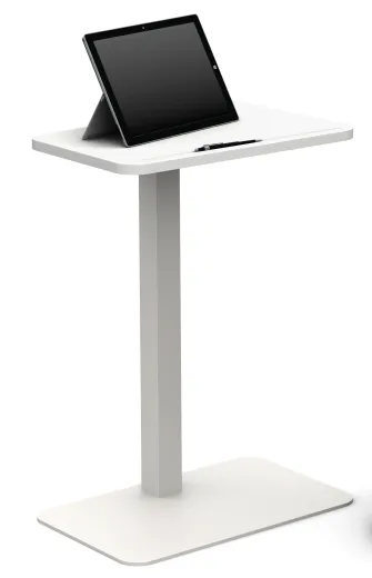 Laptop Table with Glacial White surface