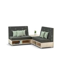 LB Lounge Medium Back Seating with back corner table