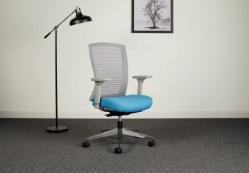 Natick Aluminum Base, 4D arms, Graduated Grey Mesh