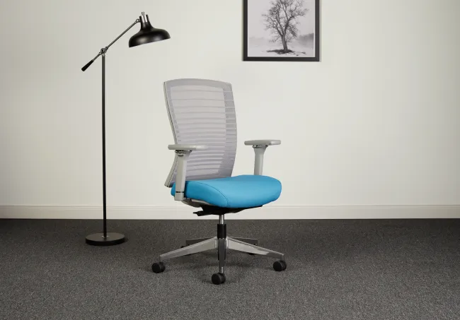 Natick Aluminum Base, 4D arms, Graduated Grey Mesh